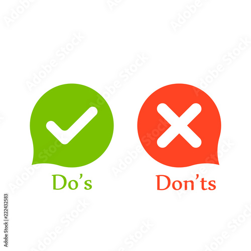 Do's don'ts signs