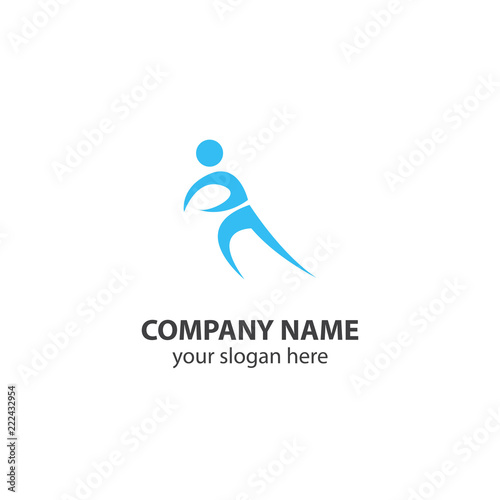 sport logo design element, people logo design vector © Agung Rohmat