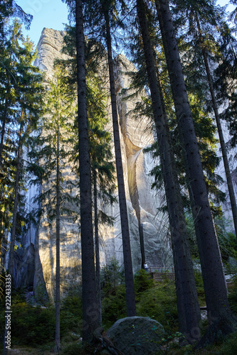 Spectacular Rock City in Adrspach, mountains, national park, Czech Republic