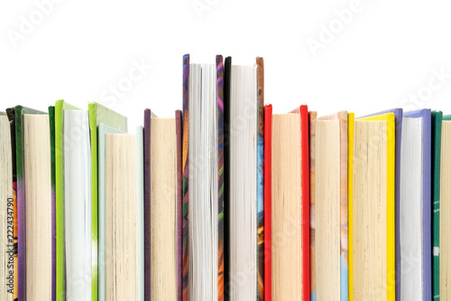 Several books arranged in rows