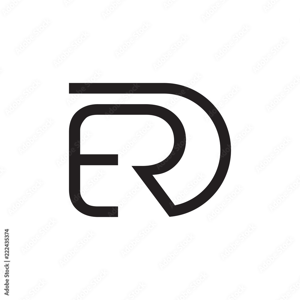 ERD logo letter design ERD logo letter design