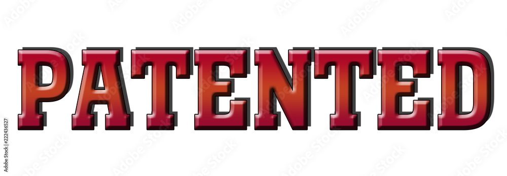 patented red 3d post stamp logo banner patented red 3d post stamp logo banner