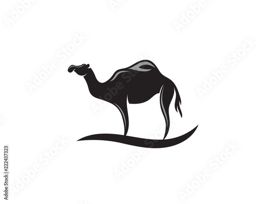 Simple elegant stand camel logo
