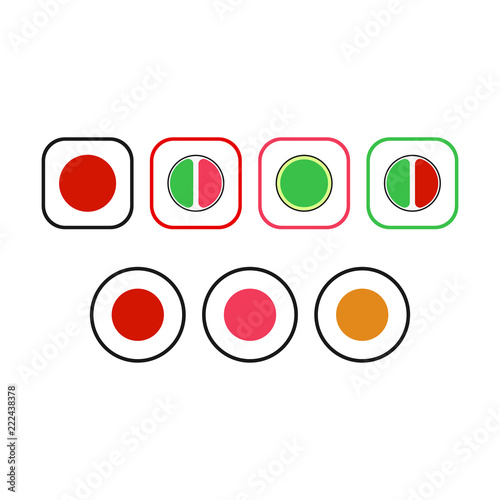 Sushi rolls set