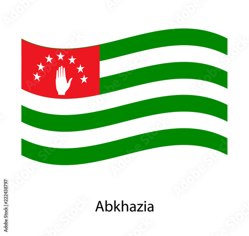 Vector Abkhazia flag