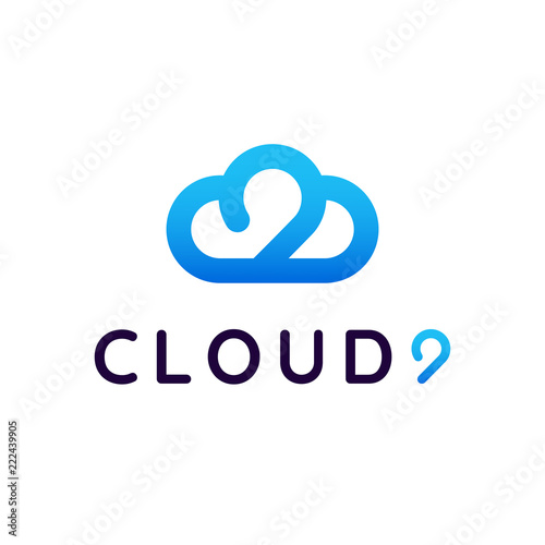 Modern Vector Logo Cloud 9