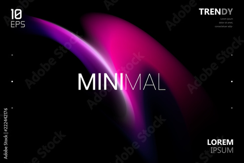 Trendy Fluid Gradient Shape Background. Abstract Watercolor Backdrop. Color Flow Design