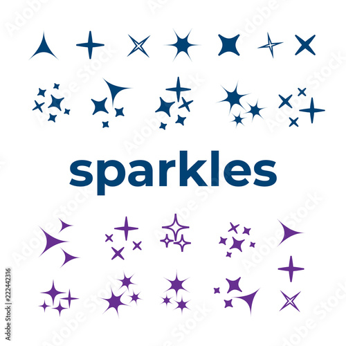 Bright firework  decoration twinkle  shiny flash. Sparkle lights vector