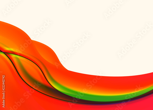 Abstract background colorful waves, vector illustration