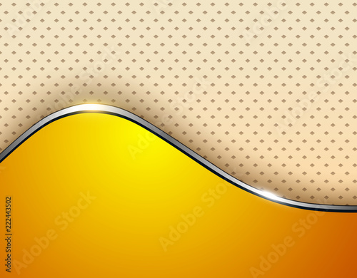 Orange business background, elegant with wave and dots pattern