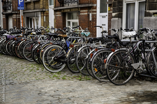 Bicycles parked in the Netherlands © esebene