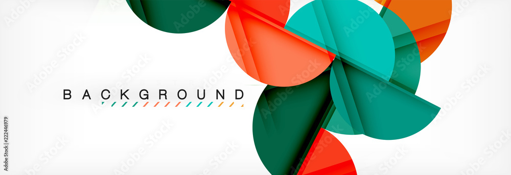 Semi circle abstract background, modern geometric pattern design. Business or technology presentation design template, brochure or flyer pattern, or geometric web banner