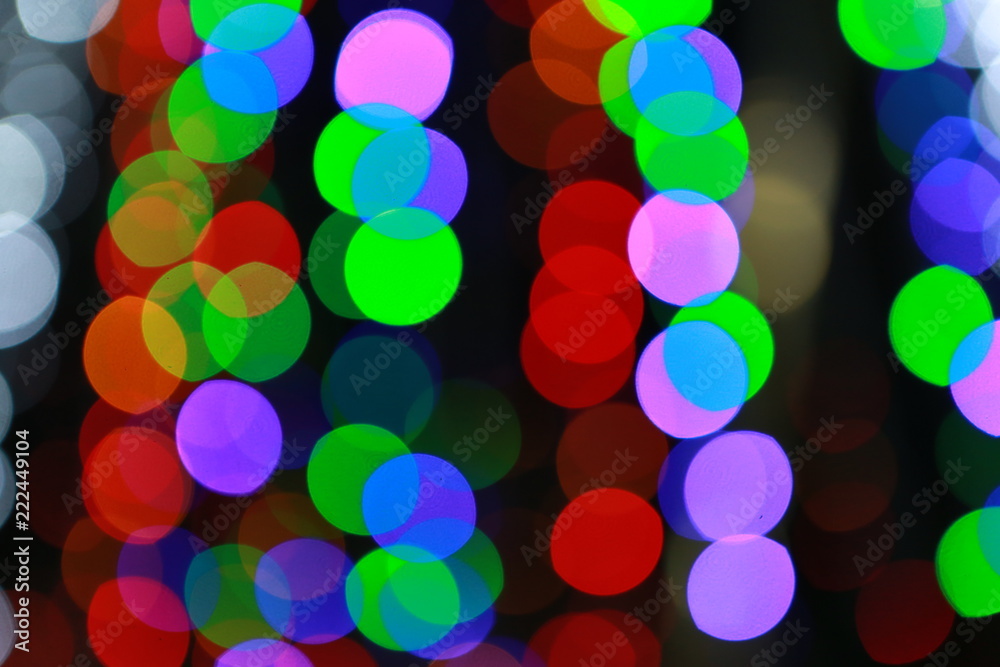 Colorful bokeh background.

