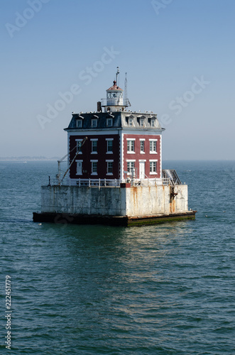 New London Ledge Lighthouse is a lighthouse in Groton, Connecticut on the Thames River at the mouth of New London harbor. photo