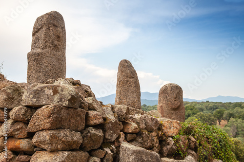 Prehistoric stone statues in Filitosa photo