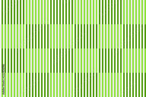 Checkered pattern with vertical striped lines, green colors. Vector illustration, EPS10. Can be used as background, backdrop, texture in graphic design; or print on fabric, tile, etc.