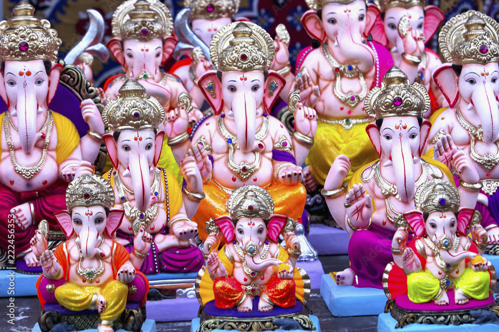 Lord Ganesha idols, Pune, Maharashtra, India.