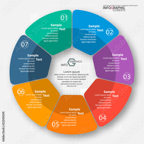 Abstract 3D Paper Infographics. Business template .Vector illustration