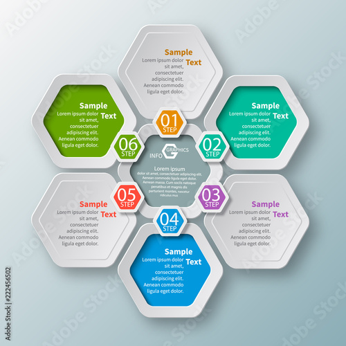 Abstract 3D Paper Infographics. Business template .Vector illustration