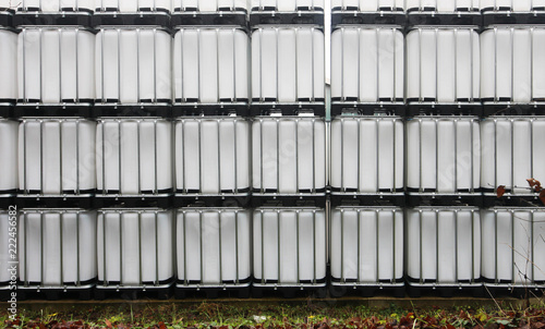 Stack of IBC container