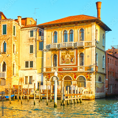 Buildings by the Grand Canal in Venice