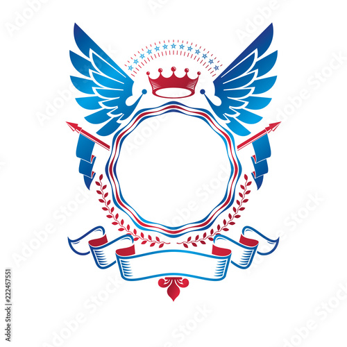 Graphic emblem made with im...
