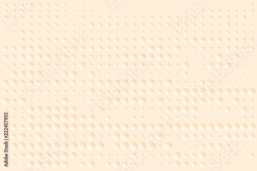 Abstract mini-hole surface texture in gradient orange and white round dots. Vector illustration, EPS10. Can be used as background, backdrop, image montage in graphic design, book cover, brochure, etc