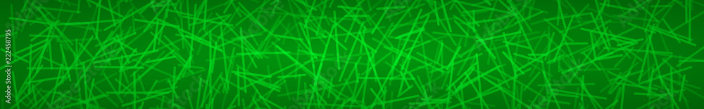 Abstract horizontal banner or background of intersecting lines in green colors. Abstract horizontal banner or background of intersecting lines in green colors.