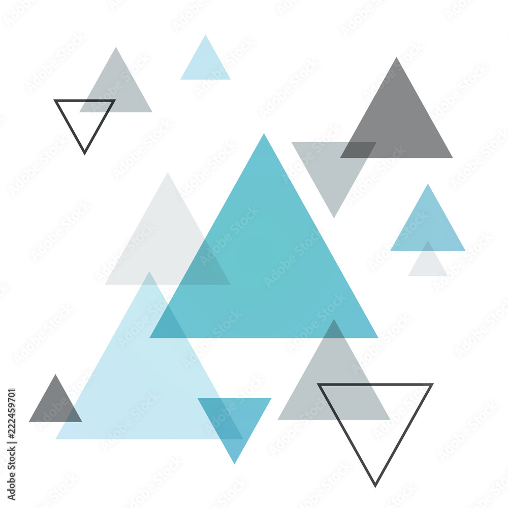 Abstract Scandinavian background from blue triangles. Vector illustration. Abstract Scandinavian background from blue triangles. Vector illustration.