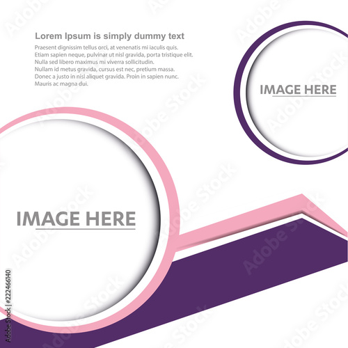 Flyer and brochure Wave Vector template abstract background Waves line