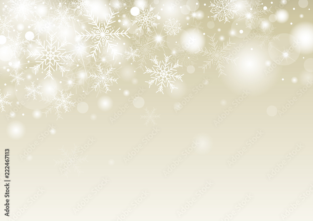 Christmas background concept design of white snowflake and snow with copy space vector illustration Christmas background concept design of white snowflake and snow with copy space vector illustration