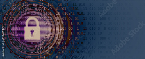 Cybersecurity and information or network protection. Future technology web services for business and internet project