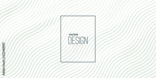 Abstract engraving texture. Wavy etching background. Vector illustration. Invitation or cover design template