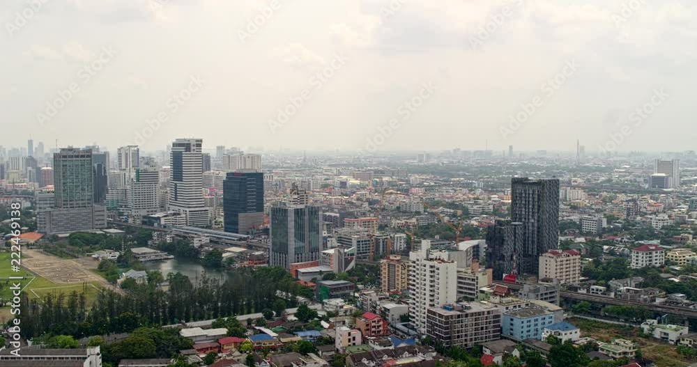 Thailand Bangkok Aerial v102 Panning cityscape view near Phaya Thai district 3/18 Thailand Bangkok Aerial v102 Panning cityscape view near Phaya Thai district 3/18
