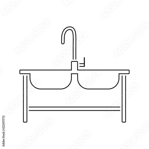Double sink icon