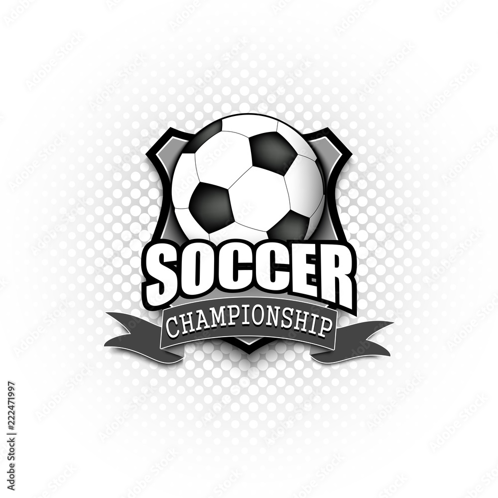 Soccer logo template design Soccer logo template design