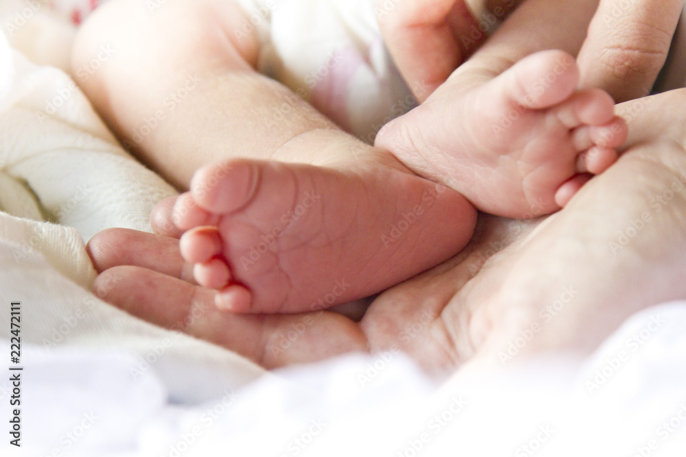 Legs of a newborn