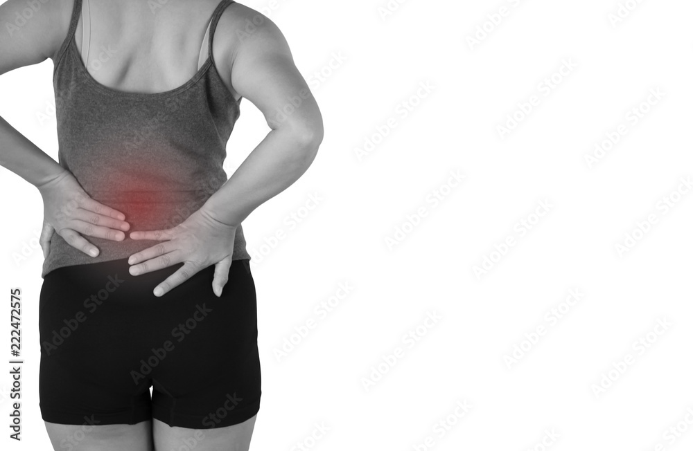 © phuangphech - woman back and spine pain. © phuangphech - woman back and spine pain.