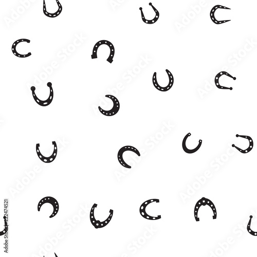 Horseshoe Seamless Pattern Background