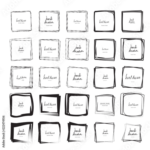 Hand Drawn Square Frames