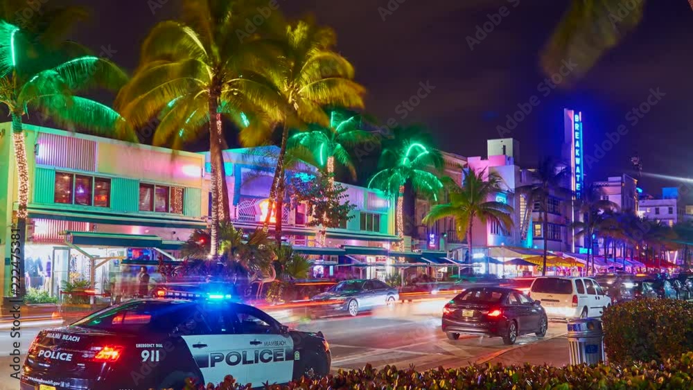 Ocean Drive,time lapse