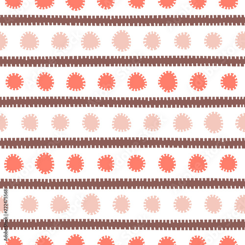 Simple striped seamless pattern. Cute print for textiles. Vector illustration.