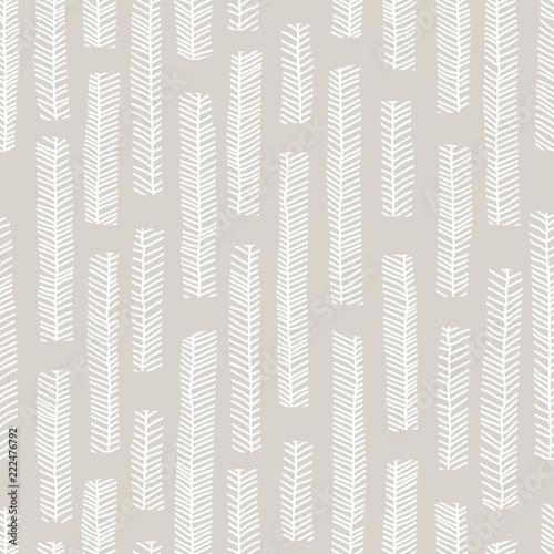 Aboriginal vector seamless pattern including enthnic leaves as background or texture