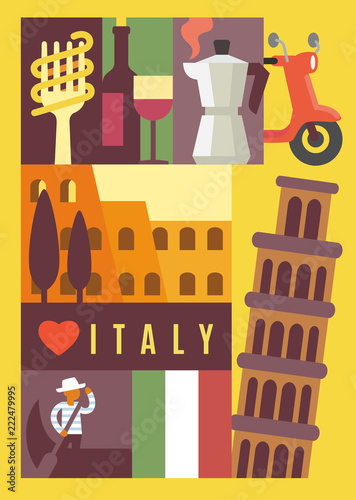 Italy landmark seamless