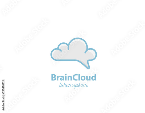 Brain cloud logo