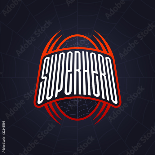 Super hero power typography print t-shirt graphics