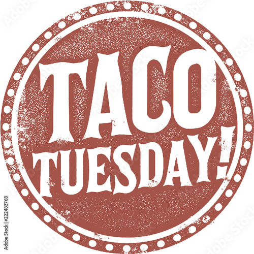 Taco Tuesday Special Menu Stamp