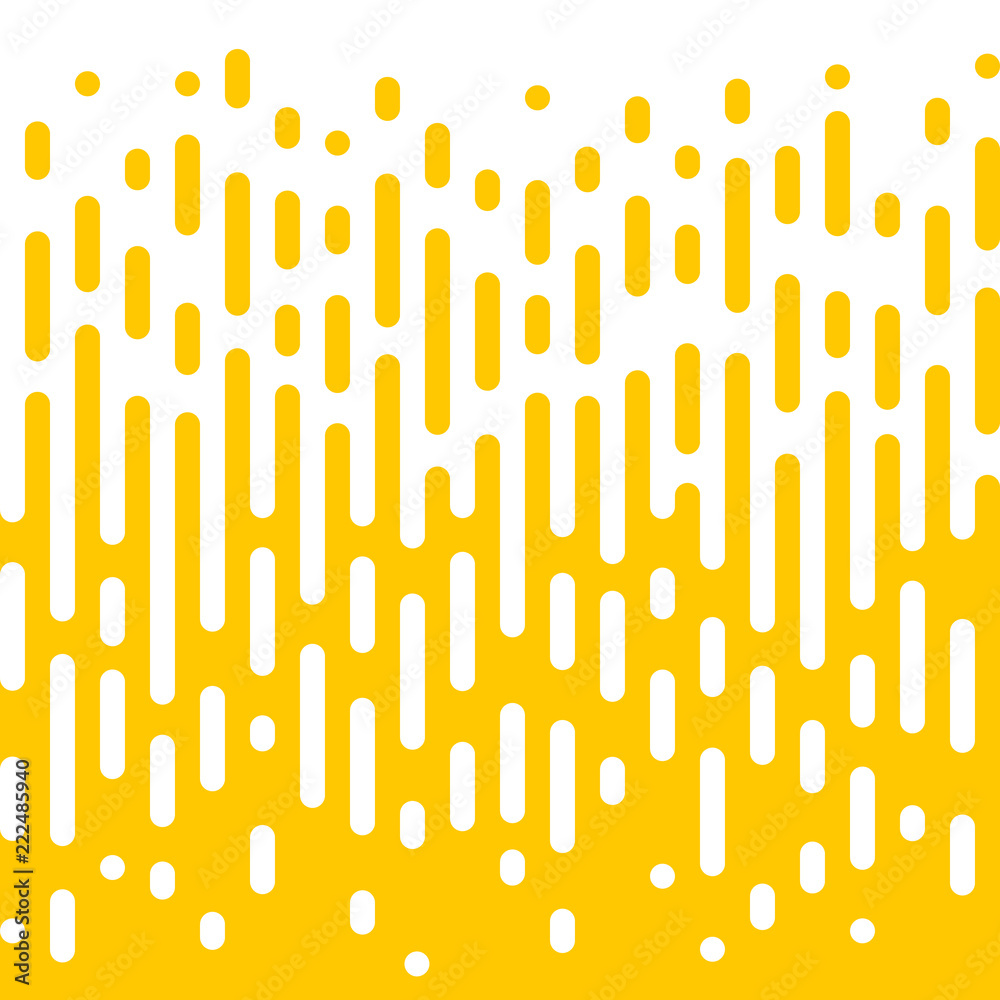 Abstract yellow line flow halftone seamless pattern background. Vector irregular liquid color transition on white for modern trend design Abstract yellow line flow halftone seamless pattern background. Vector irregular liquid color transition on white for modern trend design