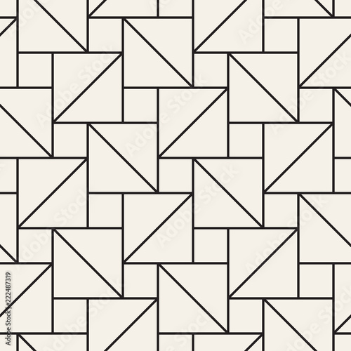 Vector seamless pattern. Modern stylish abstract texture. Repeating geometric tiles