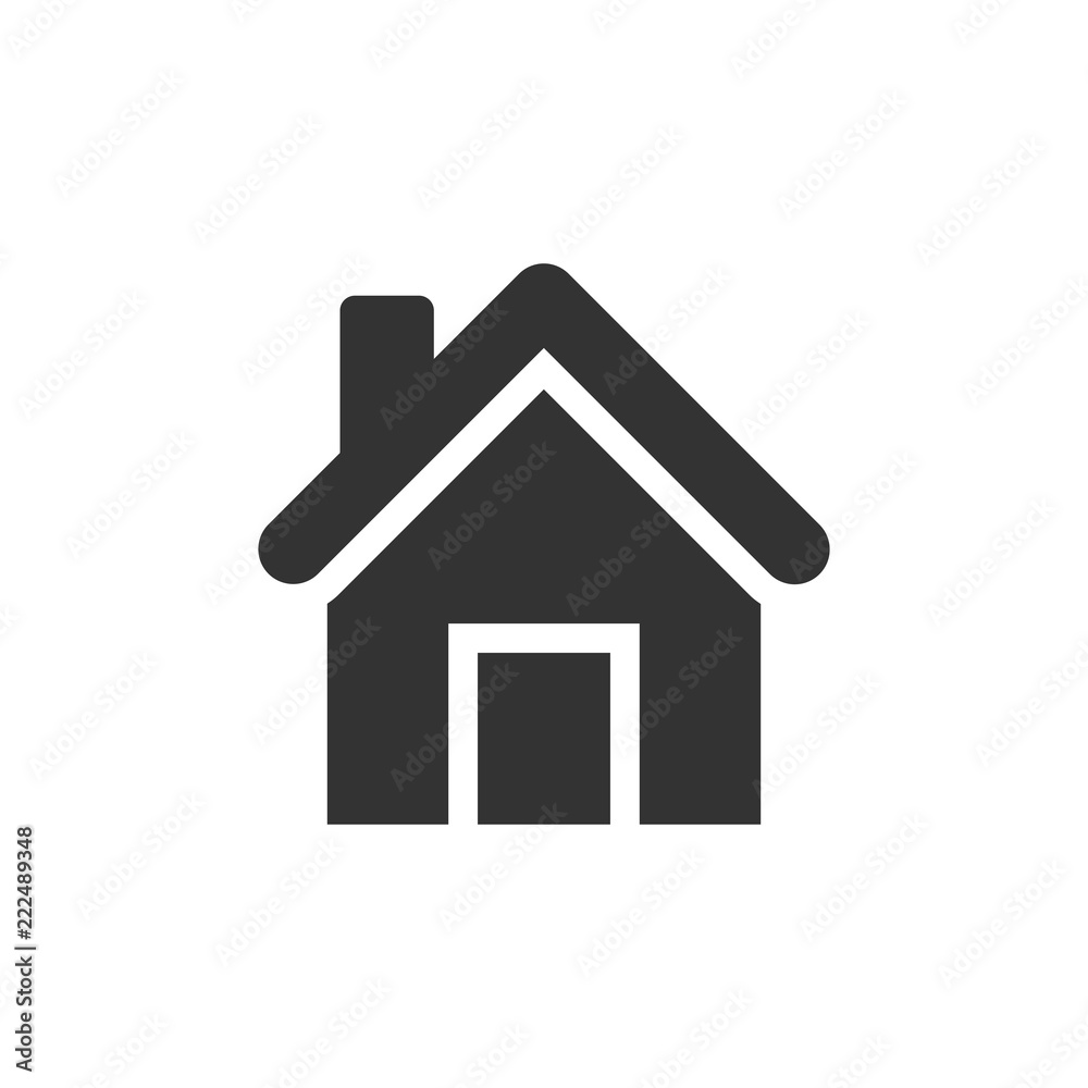 House building icon in flat style. Home apartment vector illustration on white isolated background. House dwelling business concept. House building icon in flat style. Home apartment vector illustration on white isolated background. House dwelling business concept.